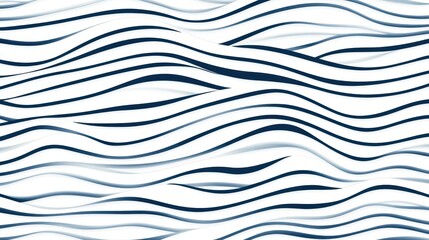 Poster - Sleek, thin line waves create a modern abstract pattern, perfect for backgrounds or graphic design projects.