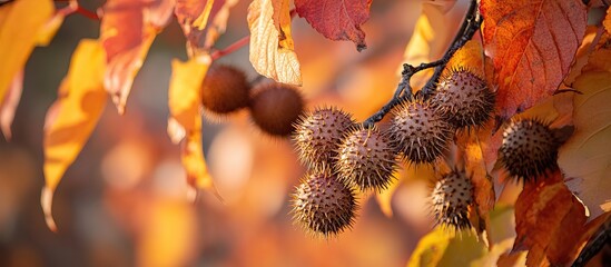 Autumnal Spiky Fruits