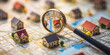 © Ahmad - Magnifying Glass Over Map with Model Houses
