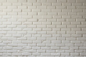 Wall Mural - Cream and White Brick Wall Texture for Stylish Home Interior Design