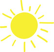 © Nethmi - Bright Yellow Sun Symbol Representing Summer and Warmth