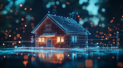 Smart home system develop. Internet of things. Engineering design digital infrastructure of house, configuration scripting of work smart devices. Phone app control IOT through 5g internet connection