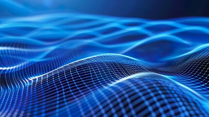 Poster - Blue_technology_lines_curves_wavy_lines_texturess