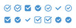 © Khulqi Design - Checkmark icon. Verified checkmark icon set. Vector illustration