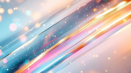 Abstract Colorful Light Streaks with Bokeh Effects in a Dynamic and Vibrant Background