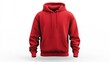 © Vecs - red hoodie mock up on white background