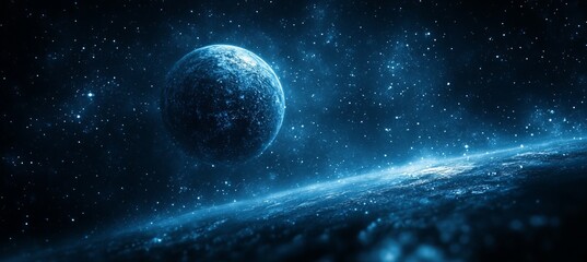 Wall Mural - space planet. generative ai technology.