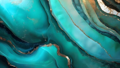 Wall Mural - turquoise abstract art wallpaper perfect for desktop backgrounds