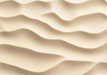 Wall Mural - Aerial view of smooth wavy sand texture forming a desert background