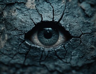 Poster - Cracked eye of a creature