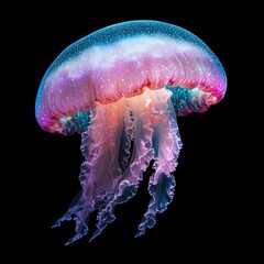 Poster - Vibrant jellyfish with ethereal tentacles