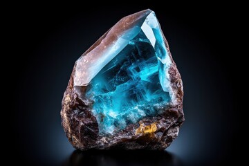 stunning blue crystal quartz stone