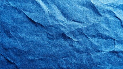 Canvas Print - Macro Shot of Handmade Blue Paper Texture .generative ai