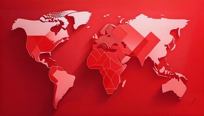 environmental impact concept - digital map of the world with tropical zones showing weather conditio