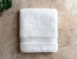 © Balaraw - clean white towel on marble background