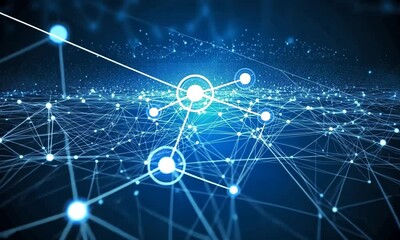 abstract network connection background. 3 d illustration