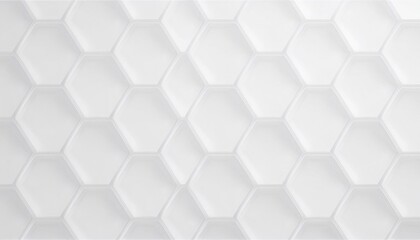 Abstract. Hexagon white Background. light and shadow. Embossed Hexagon, honeycomb white background. White Wide Hexagon Background Site head 3d illustration