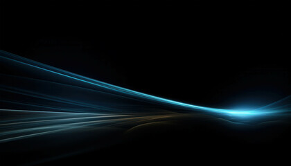 Wall Mural - glowing digital lines on dark background