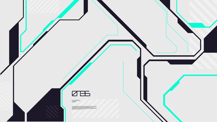 abstract sci fi modern futuristic background with geometric shape element
