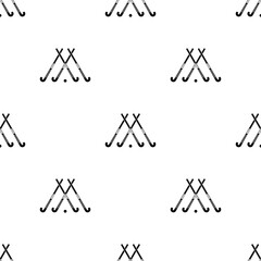 Wall Mural - Hockey Stick Icon Seamless Pattern Y_2402001