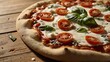 © Aonnntt - pizza with salami tomatoes and olives