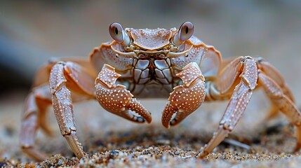 Wall Mural - Close-up of a Crab on the Beach