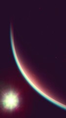 Wall Mural - Surface of Earth planet in deep space. Elements of this image furnished by NASA