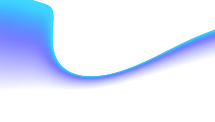 Wall Mural - blurred transparent gradient background. elegant blue wavy line on transparent png overlay backgroun