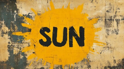 Wall Mural - Abstract Sun Art