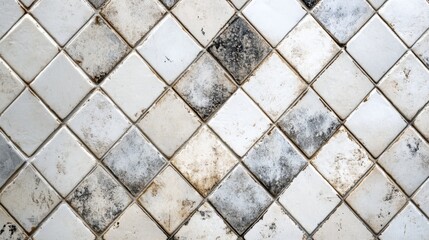 Sticker - Old Weathered Ceramic Tile Design