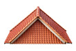 © lovetnihouse - Small roof with red tiles isolated with transparent background.