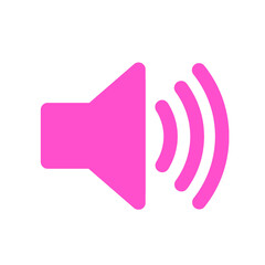 pink speaker icon illustration png