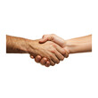 © Hart - handshake isolated on white background