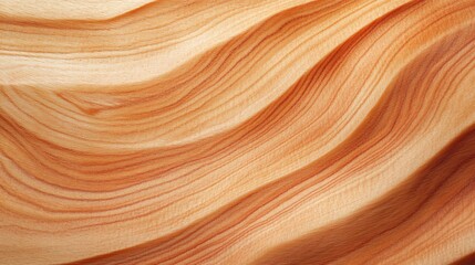 Wall Mural - Close-up of wood grain with wavy, textured surface.