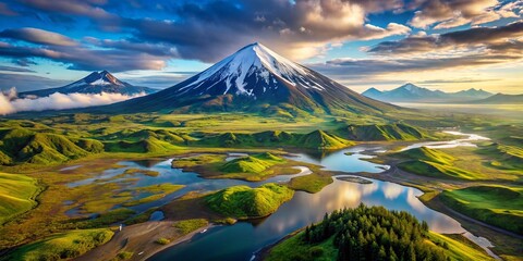 Discover the stunning beauty of Alaska and Kamchatka, where majestic volcanoes, towering mountains, and unspoiled