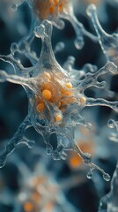 Wall Mural - microscopic view of a cell: exploring the wonders of biology
