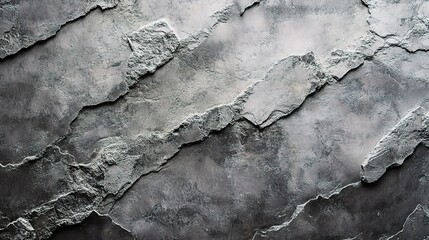 Wall Mural - Textured Gray Wall with Abstract Layered Design