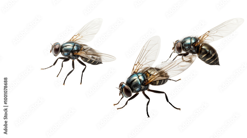 Common fly insect closeup. Stock Photo | Adobe Stock