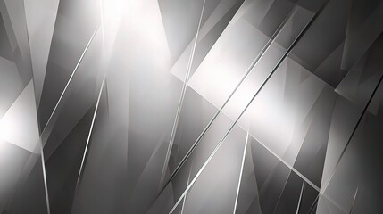 Abstract Silver Geometric Background Design