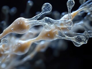 Wall Mural - microscopic view of a neuron - exploring the wonders of the nervous system
