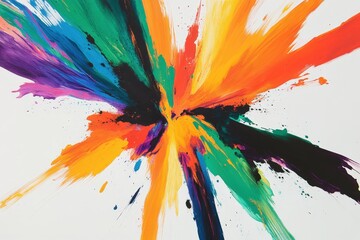 Vibrant abstract paint splash