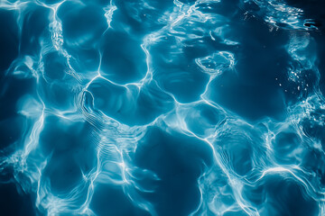 Wall Mural - water ripples blue nature background