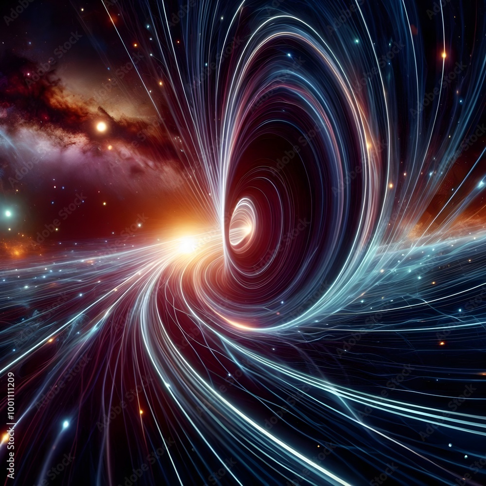 visual representation of the multiverse theory, where countless ...