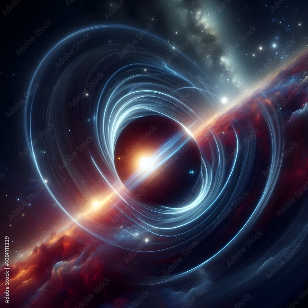 visual representation of the multiverse theory, where countless ...