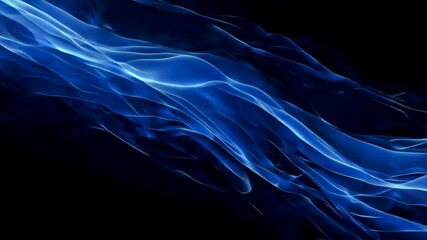 Wall Mural - abstract animated background of black blue gradient color, with noise and moving rough grain