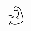 © Nijat - biceps muscle icon sign vector