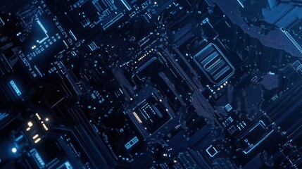 Abstract Futuristic Technology Background