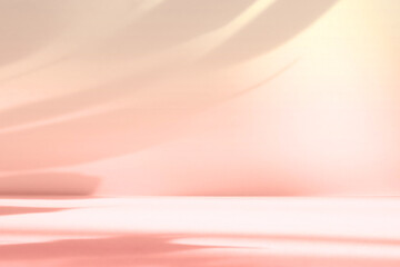 Wall Mural - abstract pink color gradient studio background for product presentation. empty room with shadows of 