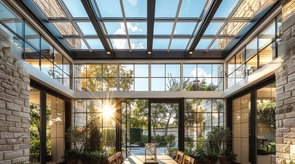 Aufkleber - Glass ceiling, pergola.
