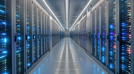 Leinwandbilder - Servers inside a AI data center.